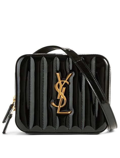 Vicky YSL Monogram Patent Leather Belt Bag 